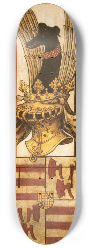 Rogier van der Weyden - Coat of Arms of the Family de Croy 8.25 inch art skate deck