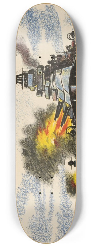 Roland Davies - Battleships of the Royal Navy 8.25 inch art skate deck