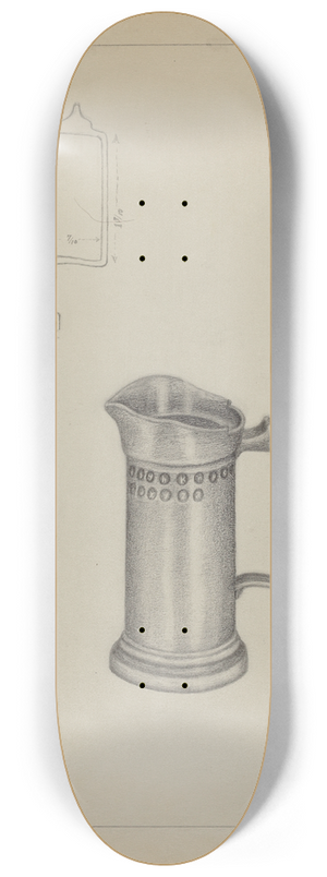 Rollington Campbell - Pewter Pitcher 8.25 inch art skate deck
