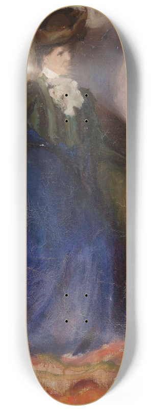 Romuald Kamil Witkowski - Study of a sitting woman 8.25 inch art skate deck