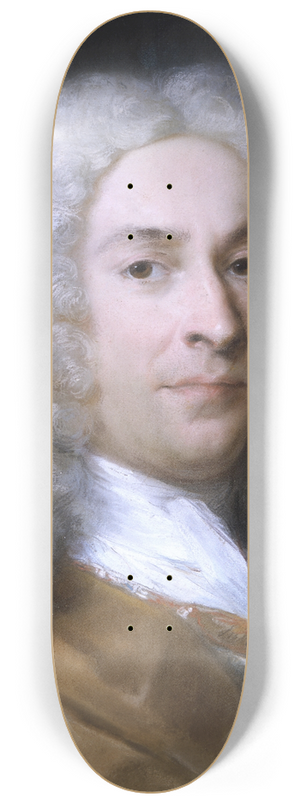 Rosalba Carriera - Portrait of a Gentleman 8.25 inch art skate deck
