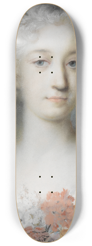 Rosalba Carriera - Portrait of a young girl 8.25 inch art skate deck