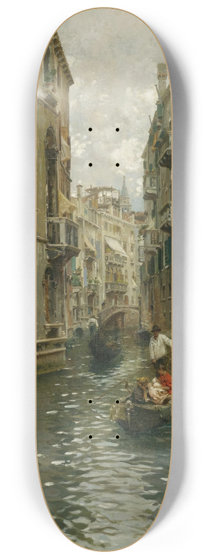 Rubens Santoro - A Family Outing On A Venetian Canal 8.25 inch art skate deck