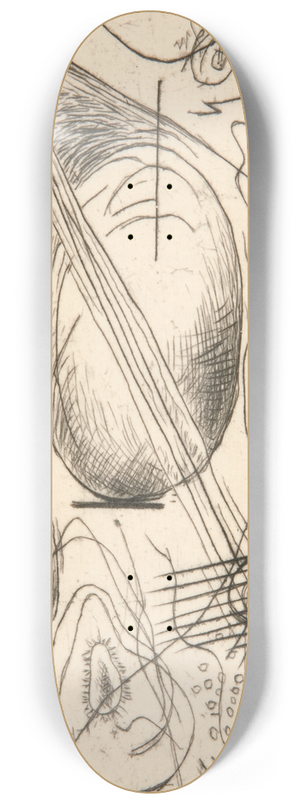 Rudolf Bauer - Untitled 8.25 inch art skate deck