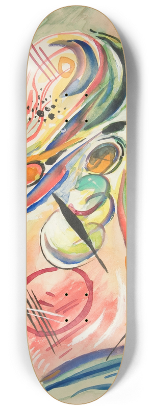 Rudolf Bauer - Untitled (SeaForms) 8.25 inch art skate deck