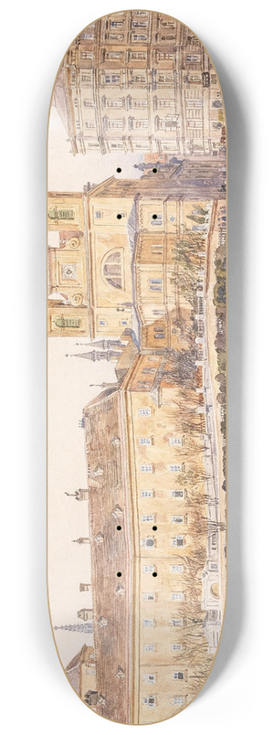 Rudolf Bernt - Dominikanerbastei Wien 8.25 inch art skate deck