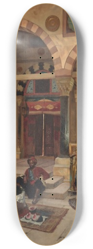 Rudolf Ernst - Outside The Mosque 8.25 inch art skate deck