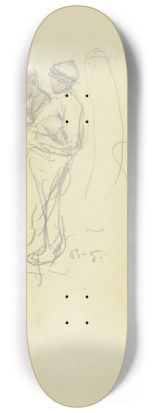 Rudolf Gudden - Arbeiter aus der Groen Spinnerei von Edam 8.25 inch art skate deck