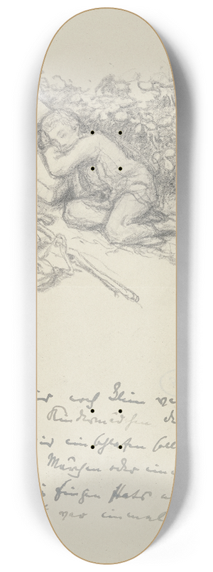 Rudolf Gudden - A resting boy 8.25 inch art skate deck