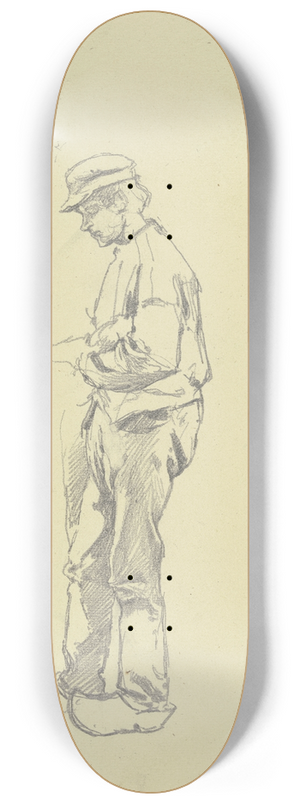 Rudolf Gudden - Ein Arbeiter aus der Groen Spinnerei von Edam 8.25 inch art skate deck