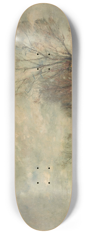 Rudolf Hckner - Marschlandschaft mit Weidenallee und Reiter 8.25 inch art skate deck