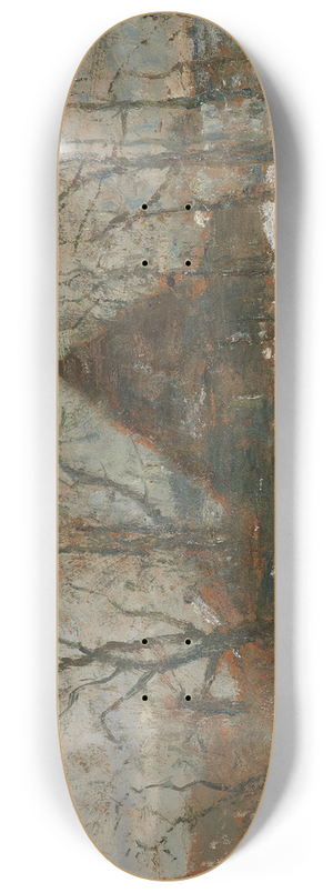 Rudolf Hckner - Winterlandschaft mit Gehft 8.25 inch art skate deck