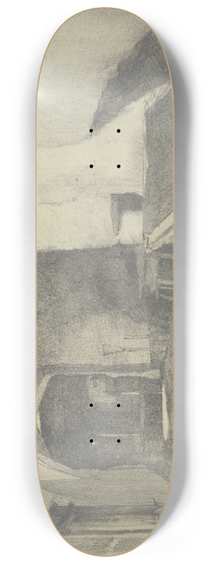 Rudolf Hirth du Frnes - Interieur aus Sterzing, Tirol 8.25 inch art skate deck