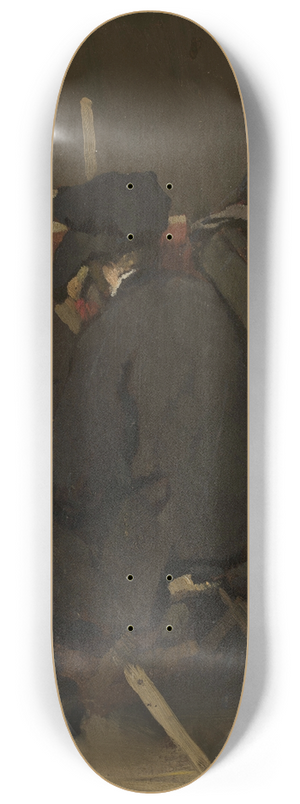 Rudolf Hirth du Frnes - In the painters studio 8.25 inch art skate deck