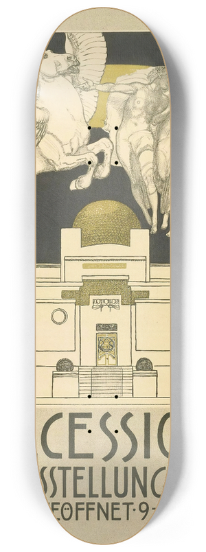 Rudolf Jettmar - Secession  XXVII Ausstellung-Nov-Dec. 8.25 inch art skate deck