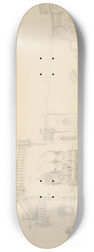 Rudolf von Alt - Das Arsenal 8.25 inch art skate deck