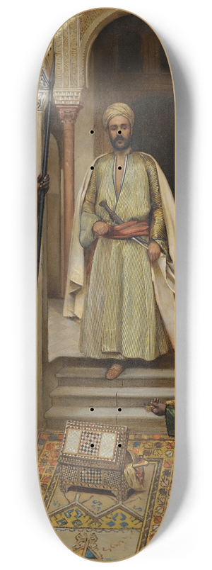 Rudolf Weisse - The Arms Merchant Presenting His Wares 8.25 inch art skate deck