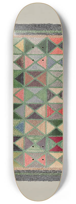 Ruth M. Barnes - Hooked Rug 8.25 inch art skate deck
