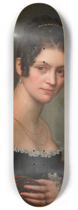 Salomon-Guillaume Counis - Portrait of a young lady 8.25 inch art skate deck