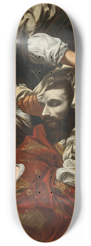 Artemisia Gentileschi - Judith and her maidservant with the head of Holofernes 8.25 inch art skate deck