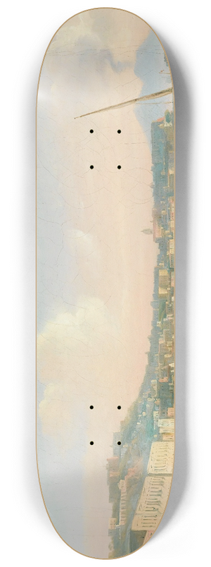 Salvatore Candido - View of the bay of Naples 8.25 inch art skate deck