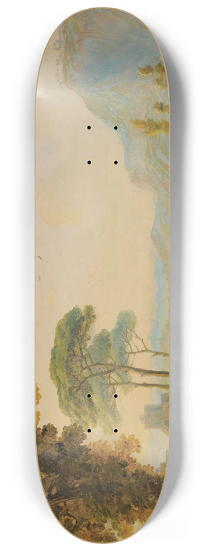 Salvatore Candido - View Of The SuburbsOf Pausilippo 8.25 inch art skate deck