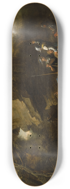 Salvator Rosa - Landscape with Armed Men 8.25 inch art skate deck Salvator Rosa - Landscape with Armed Men 8.25 inch art skate deck