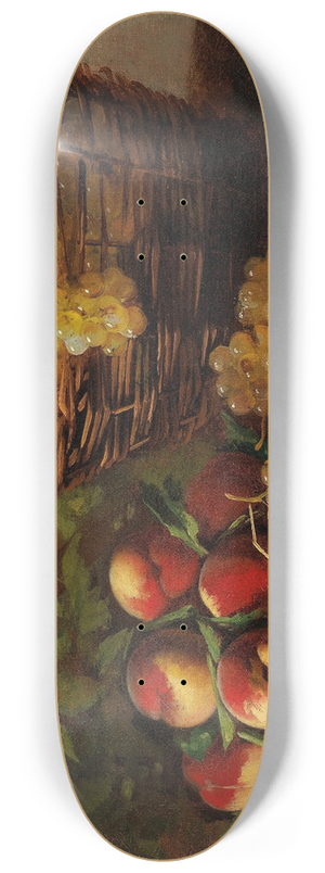 Arthur-Alfred Brunel de Neuville - Fruit Still Life 8.25 inch art skate deck