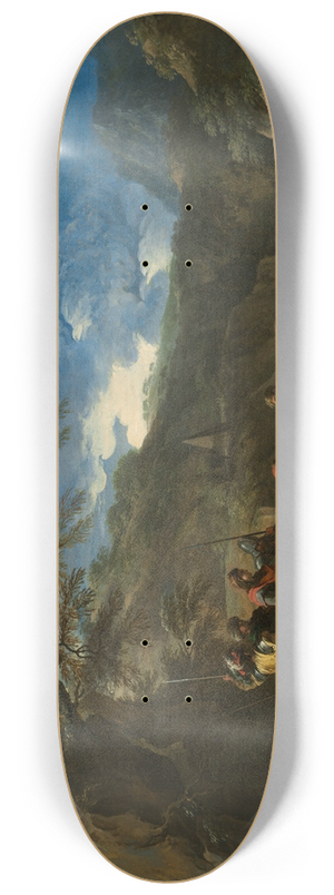 Salvator Rosa - Polycrates and the Fisherman 8.25 inch art skate deck
