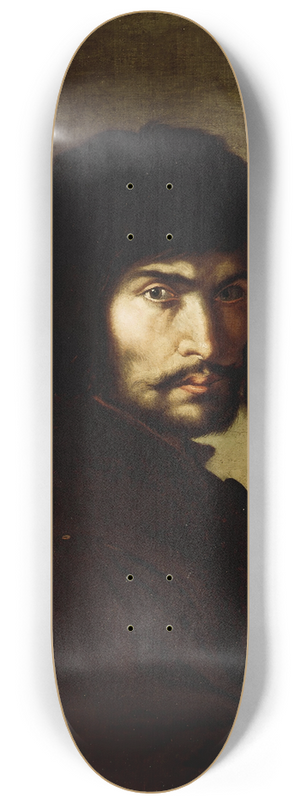 Salvator Rosa - Self-Portrait 8.25 inch art skate deck