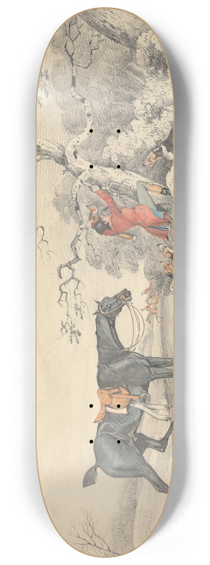 Samuel Alken - Treeing a Fox 8.25 inch art skate deck