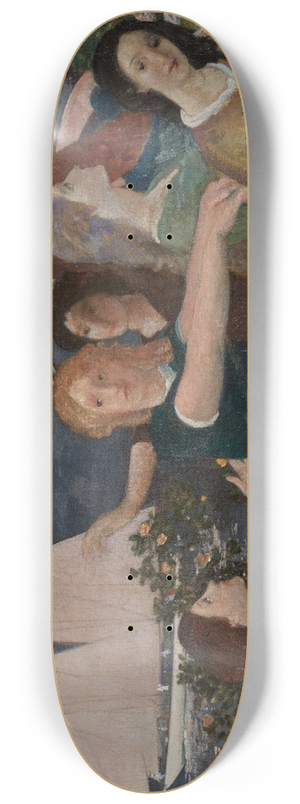 Arthur Bowen Davies - Across The Harbor 8.25 inch art skate deck