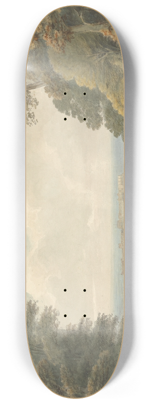Samuel Davis - Distant View of Windsor Castle 8.25 inch art skate deck