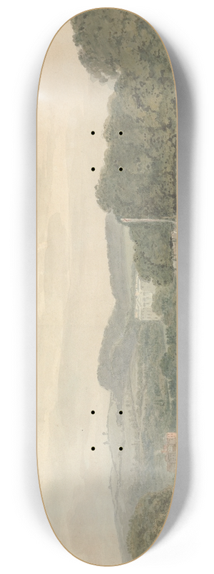Samuel Davis - River Scene with an Unidentified Country House 8.25 inch art skate deck Samuel Davis - River Scene with an Unidentified Country House 8.25 inch art skate deck