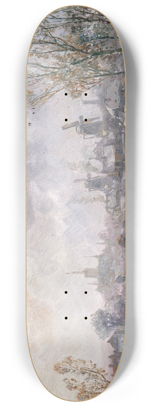 Adolf Stademann - Winter Pleasures before the City 8.25 inch art skate deck