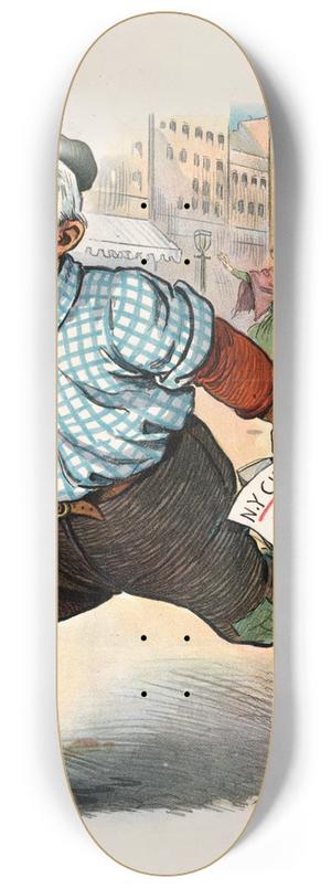 Samuel Ehrhart - Tammanys anti-trust game 8.25 inch art skate deck Samuel Ehrhart - Tammanys anti-trust game 8.25 inch art skate deck