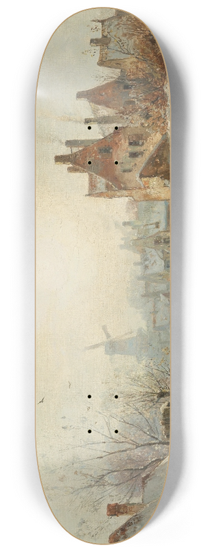 Adolf Stademann - Winter Pleasures 8.25 inch art skate deck Adolf Stademann - Winter Pleasures 8.25 inch art skate deck