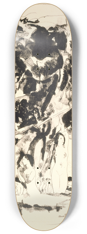 Arthur Bowen Davies - Harvest Festival 8.25 inch art skate deck