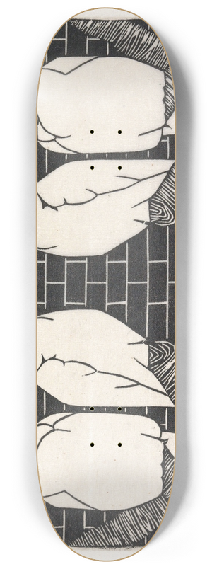 Samuel Jessurun de Mesquita - Vier kroonkaketoes 8.25 inch art skate deck