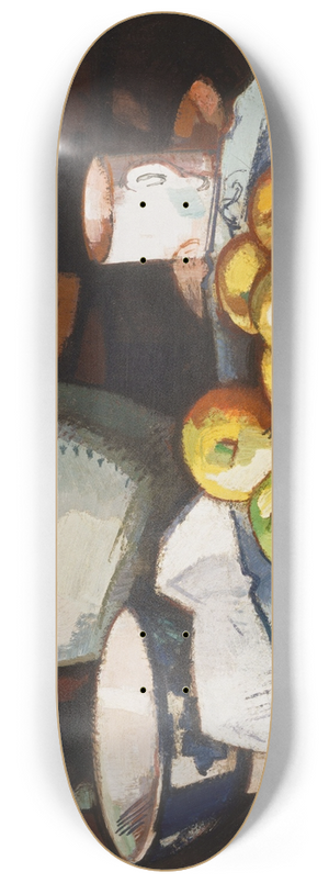 Samuel John Peploe - Still life; Apples and jar 8.25 inch art skate deck Samuel John Peploe - Still life; Apples and jar 8.25 inch art skate deck