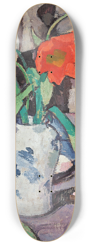 Samuel John Peploe - Still Life With Tulips And Fan 8.25 inch art skate deck