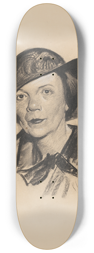 Samuel Johnson Woolf - Eleanor Medill Patterson 8.25 inch art skate deck
