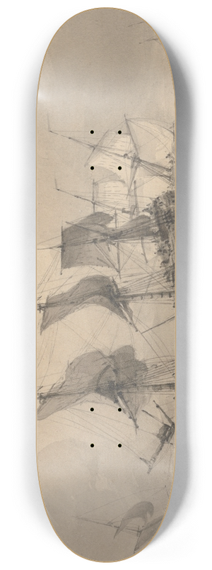 Samuel Owen - Shipping on a Stormy Day 8.25 inch art skate deck