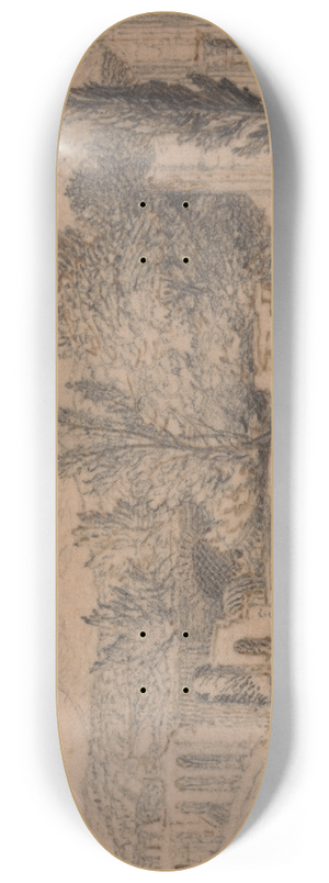 Samuel Palmer - Streets of the Tombs, Pompeii 8.25 inch art skate deck Samuel Palmer - Streets of the Tombs, Pompeii 8.25 inch art skate deck