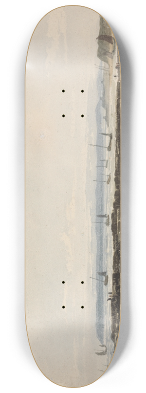 Samuel Prout - Beach Scene 8.25 inch art skate deck