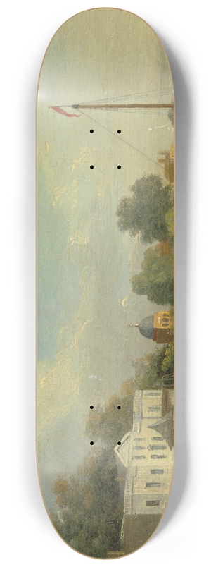 Samuel Scott - Popes Villa, Twickenham 8.25 inch art skate deck Samuel Scott - Popes Villa, Twickenham 8.25 inch art skate deck