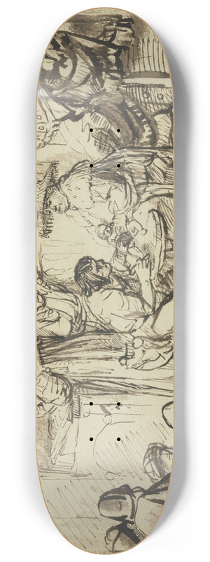 Samuel van Hoogstraten - Circumcision of Christ 8.25 inch art skate deck Samuel van Hoogstraten - Circumcision of Christ 8.25 inch art skate deck