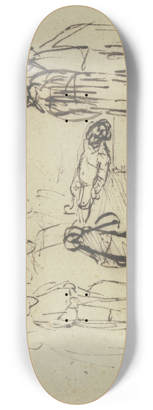 Samuel van Hoogstraten - Entombment 8.25 inch art skate deck Samuel van Hoogstraten - Entombment 8.25 inch art skate deck