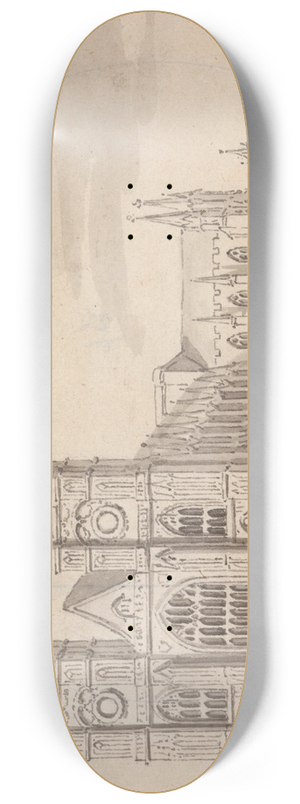 Samuel Wale - Westminster Abbey 8.25 inch art skate deck