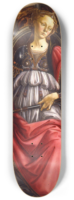 Sandro Botticelli - Fortitude 8.25 inch art skate deck